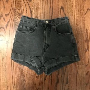 American Apparel High Waisted Denim Shorts